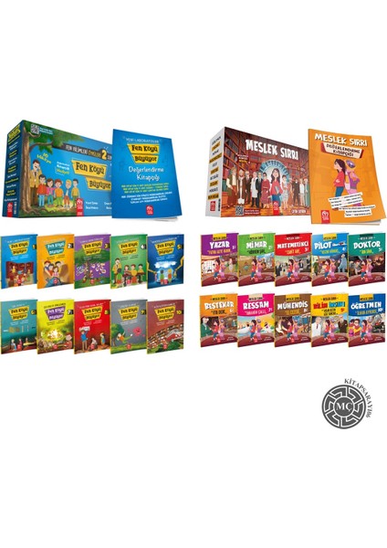 3.ve 4. Sınıf Yeni Hikaye Fen Köyü Büyüyor 2 (10 Kitap) + Meslek Sırrı (10 Kitap)