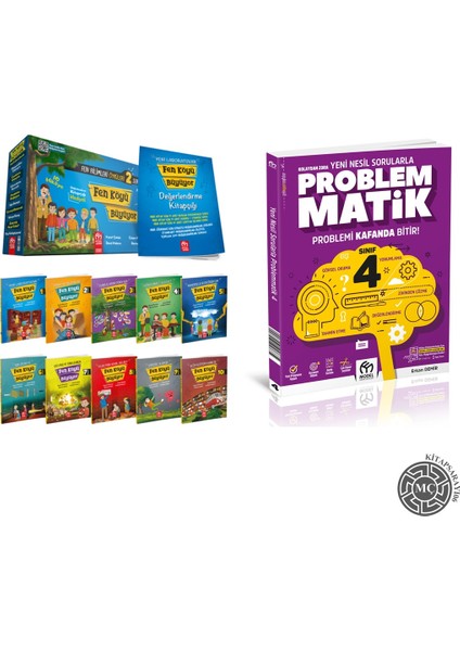 4. Sınıf Yeni Hikaye Fen Köyü Büyüyor 2 (10 Kitap)+ Yeni Nesil Sorularla Problemmatik