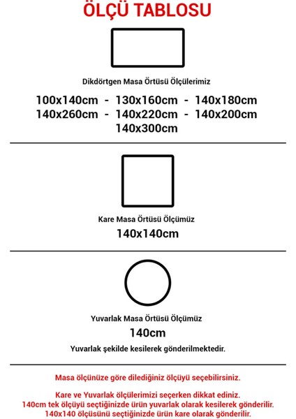 Dede Ev Tekstil Elyaf Astarlı Silinebilir Pvc Muşamba Masa Örtüsü 50-D Mrlketen