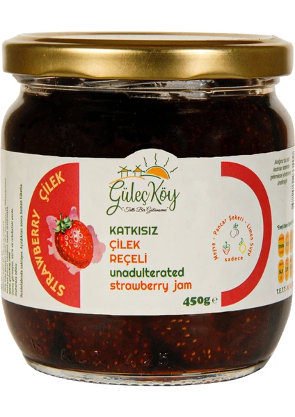 Güleç Köy Çilek Reçeli 450 gr