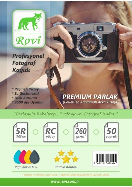 Rapunzel Parlak Fotoğraf Kağıdı - 260gsm - 50yp - 13x18