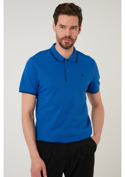 % 100 Pamuk Düğmeli Polo T Shirt Erkek Polo 5902118