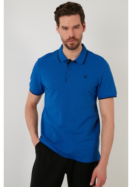 % 100 Pamuk Düğmeli Polo T Shirt Erkek Polo 5902118