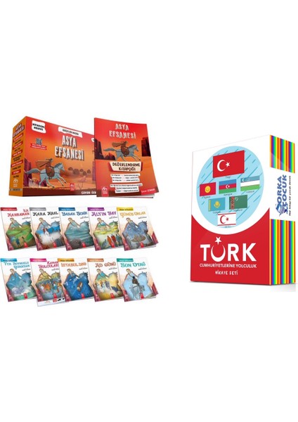 3.ve 4. Sınıflar İçin Asya Efsanesi 10'lu Hikaye + Türk Cumhuriyetlerine Yolculuk