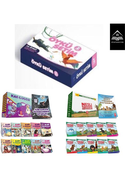 2. Sınıf Kar Cücesi + Nesli Tükenen Hayvanlar + 5 Yıldız Öykü Setim