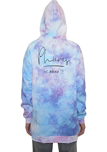 Digital Baskili Kapşonlu Erkek Sweatshirt - Renkli fiyatları