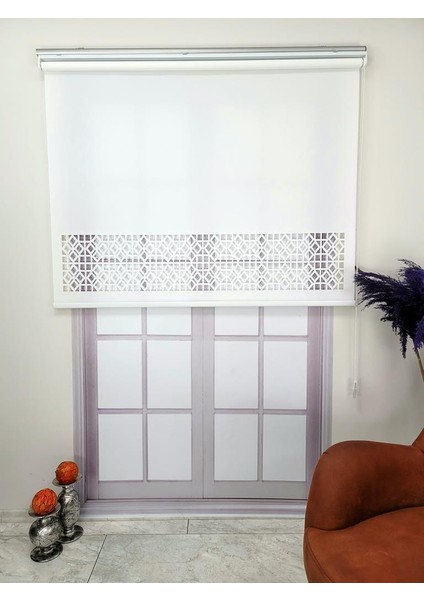 Stor Perde Desenli Lazer Kesim Kalın Kumaşlı ML104 fiyatları