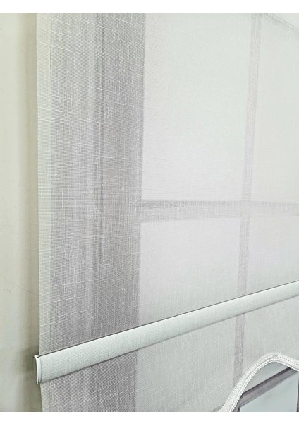 Keten Kumaşlı Çift Mekanizmalı Tül Stor Perde MT3000 fırsatları