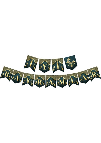 Iyi Bayramlar Zikzak Banner Afiş