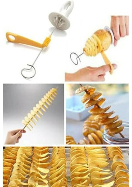 Spiral Patates Dilimleyici Aparat Çubukta Patates Cips Yapma fiyatları