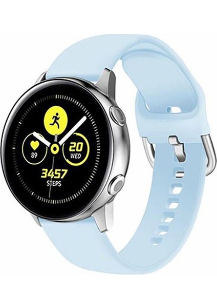 Xiaomi Watch S1 ve S1 Active Silikon Kordon 22 mm Uyumlu (Açık Mavi)