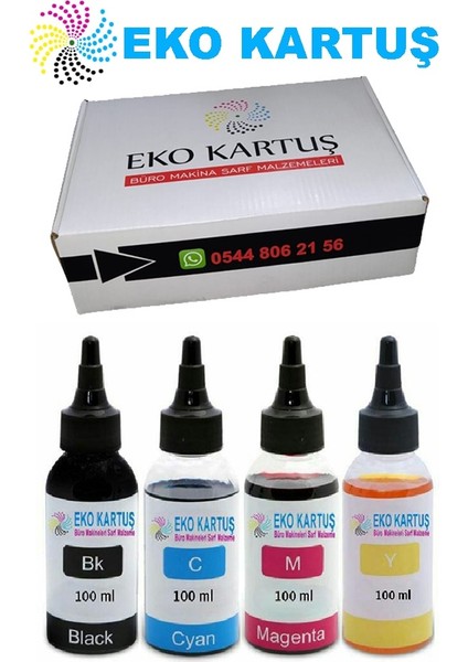 Eko Kartuş Epson Ecotank L110 T664 Set Muadil Mürekkep