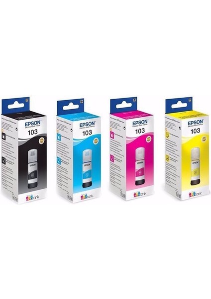 Epson Ecotank L1110 (103 4 Renk) Takım Muadil Mürekkep modelleri