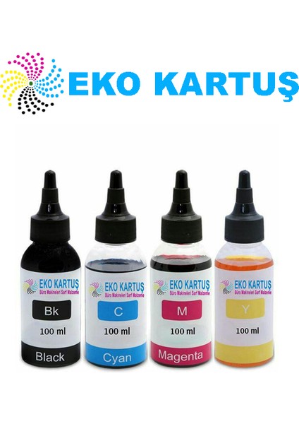 Eko Kartuş Epson Ecotank L3111 (103 4 Renk) Takım Muadil Mürekkep