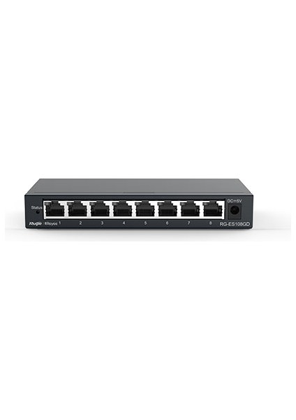 -Reyee RG-ES108GD 8 Port 10-100-1000 Mbps Gbit Switch Çelik Kasa