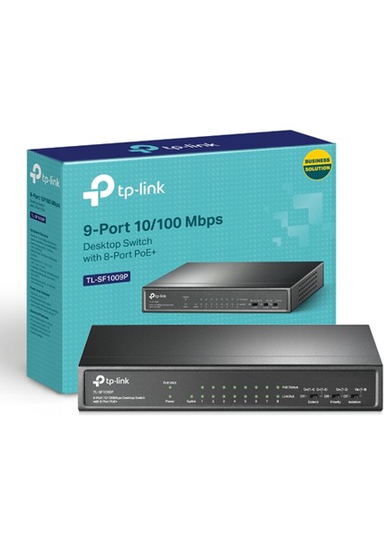 TL-SF1009P 9 Port 10/100 8x Poe+ , 1x Uplink Poe Switch (65W)