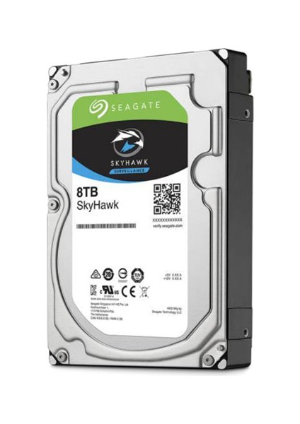 3.5 Skyhawk 8tb 7200RPM 256MB Sata3 Güvenlik HDD ST8000VX004 (7/24)