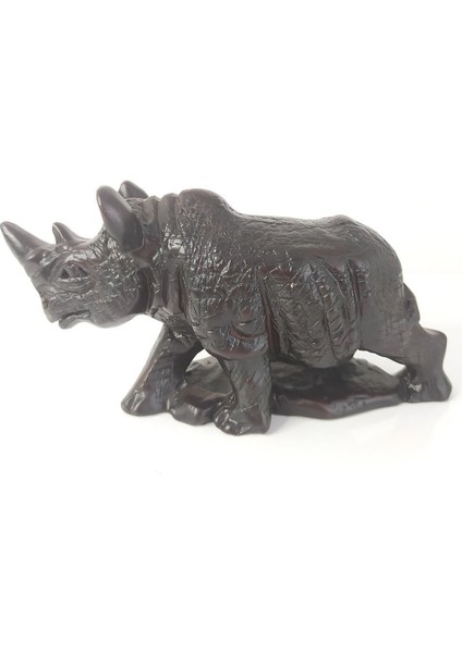 Gergedan Reçine Biblo Heykel Dekoratif Tasarım Masa Üstü Süsü modelleri