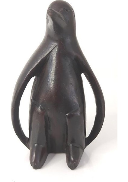 Reçine Penguen Biblo Heykel Dekoratif Tasarım Masa Üstü Dekor Süs