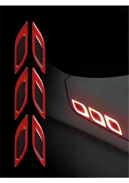 Araç Kaput Sticker Oto Reflektör Yapıştırıcı Oto Aksesuar
