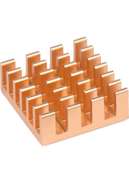 Pasif Chipset Soğutucu 1.4x1.4x6 mm Alüminyum Soğutucu Gold