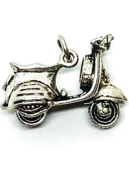 925 Ayar Gümüş Motorsiklet Kolye Ucu