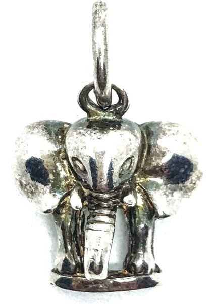 925 Ayar Gümüş Fil Kolye Ucu