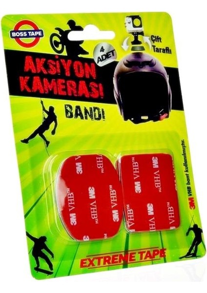 Boss Aksiyon Kamera Bandı Motorsiklet,kayak Dağcılık Vb fırsatları