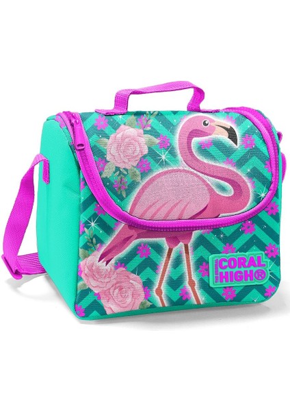 Coral High Yeşil Flamingo Kız Çocuk Ilkokul Çanta Seti - Sırt Çantası+Beslenme+Kalemlik modelleri