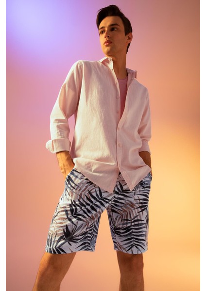 Slim Fit Uzun Kollu %100 Pamuk Gömlek R1680AZ22SP