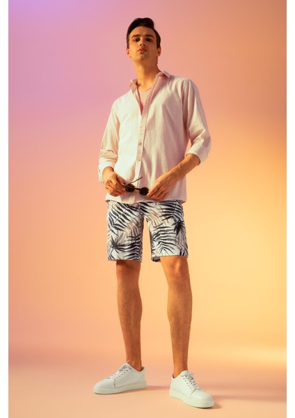 Slim Fit Uzun Kollu %100 Pamuk Gömlek R1680AZ22SP