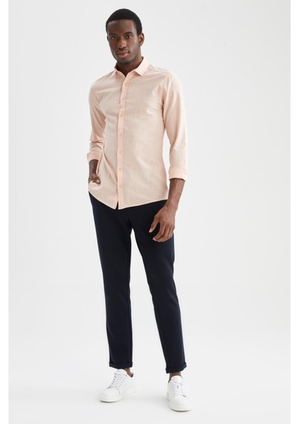 Slim Fit Uzun Kollu %100 Pamuk Gömlek R1680AZ22SP