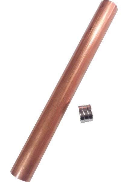 Ø16mm x 18mm x 350mm Bakır Boru Ve Neodim Mıknatıs Elektromanyetizma