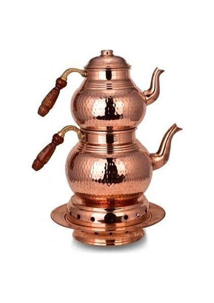 Klasik Çaydanlık 3 No Isıtıcılı Takım El Dövme fiyatları