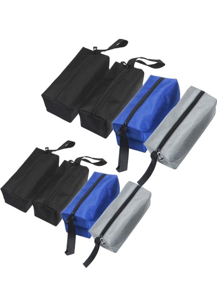 Siyah 600D Oxford Fermuar Aracı Çanta Kılıfı Elektrikçi Küçük Alet Çanta Tutucu Siyah S 600D (Yurt Dışından)