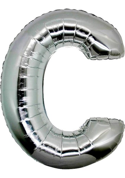 40 Inç Gümüş C Folyo Balon