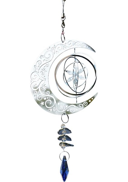 Paslanmaz Çelik Kristal Ay Rüzgar Çanları Dekorasyon (Yurt Dışından) fiyatları