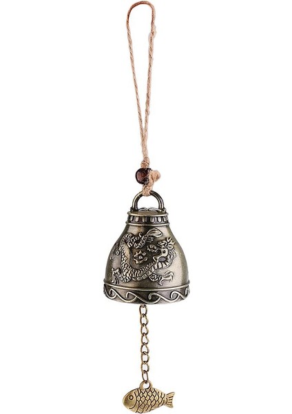 Retro Metal Feng Shui Şanslı Rüzgar Gülü - Gümüş (Yurt Dışından)