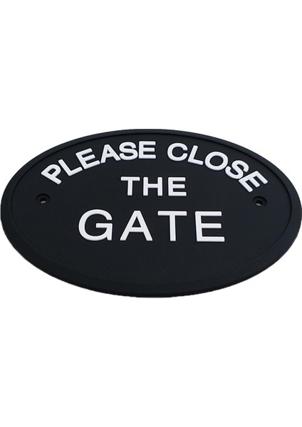Açık Bahçe Işaretleri Siyah Su Geçirmez Lütfen Kapıyı Kapatın (Yurt Dışından) modelleri