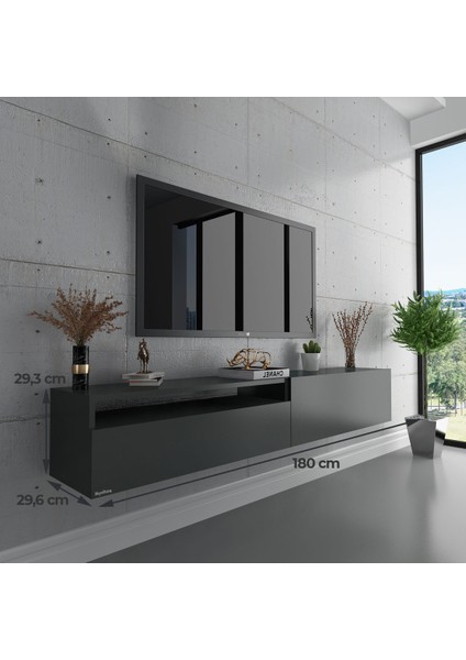 Duvara Monte Tv Sehpası Antrasit S6110-4