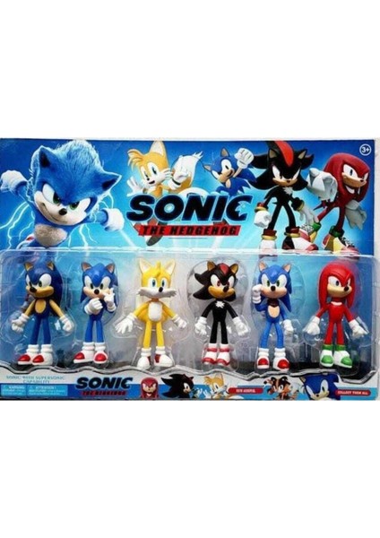 Oyuncak Süper Sonic Figür ve Arkadaşları 6lı Supersonic Metalsonic Figürleri