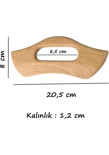 Ahşap Masaj Aleti  Lenf Drenaj Masajı %100 Doğal