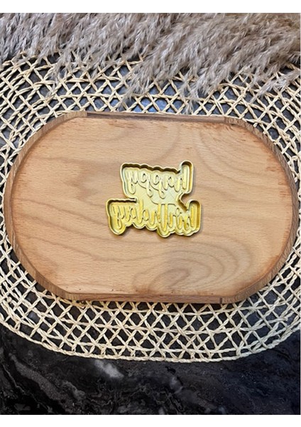 Happy Birthday Kurabiye Kalıbı ve Hamur Kesicis modelleri