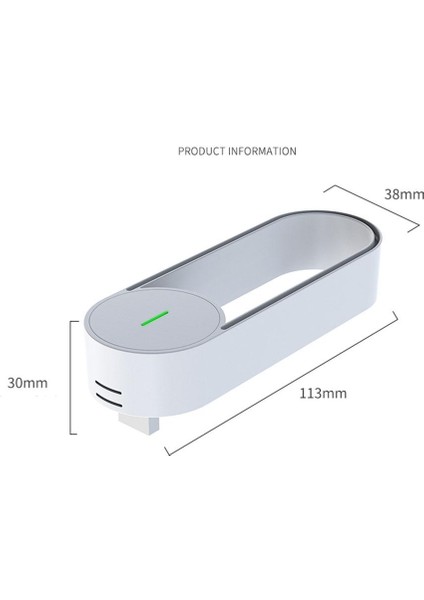 USB Araba Hava Temizleyici Toz Alerji Duman Nemlendirici Araba Koku Sökücü Temizleyici Beyaz (Yurt Dışından) fiyatları
