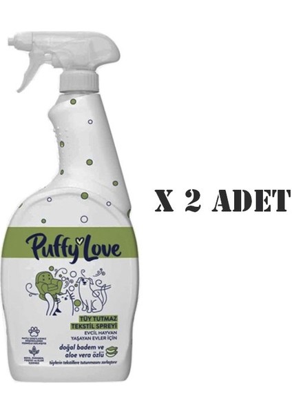 Tüy Tutmaz Tekstil Spreyi 750 ml x 2 Adet