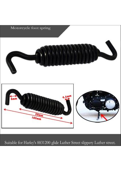 Harley 883 1200 Için Kickstand Taraf Standı Bahar (Yurt Dışından)