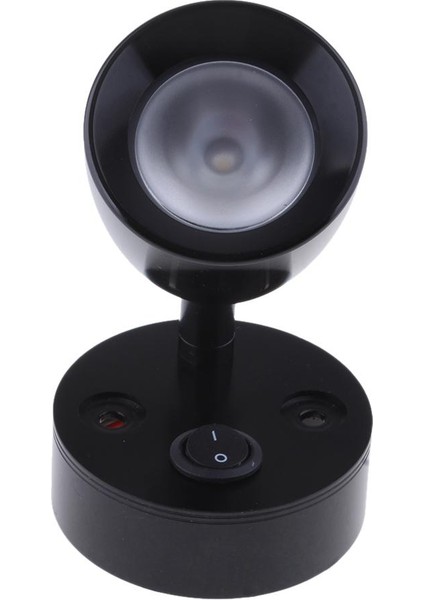2x 12 V / 3W Tekne LED Spot Iç Okuma Işık Duvar Lambası 3000 K Siyah (Yurt Dışından)