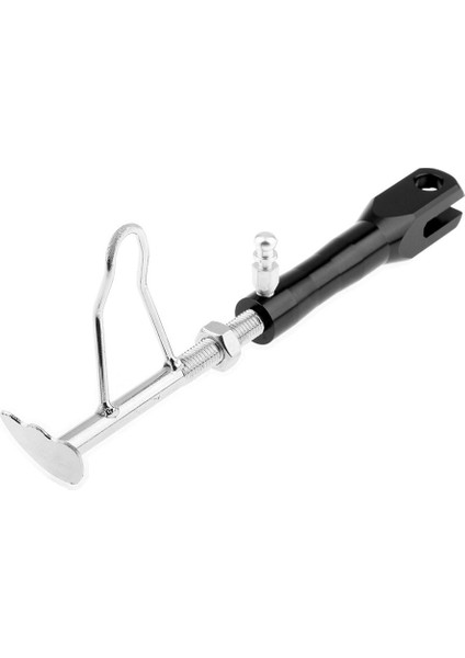 Ayarlanabilir Motosiklet Ayak Kickstand Kick Yan Standı Park Destekleyici Siyah (Yurt Dışından)
