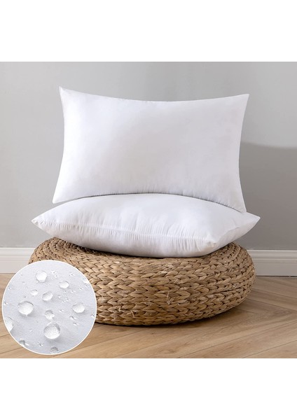 Iz Concept 2li Set Smooth Kirlent Iç Yastığı 35X45 cm Antibakteriyel Silikon Dolgulu - 35X45 Throw Pillow 2 Pack