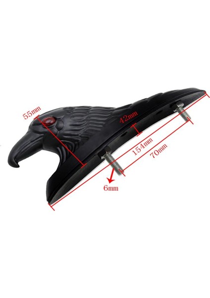 Kırmızı Gözlü Krom ile Çamurluk Için Motosiklet Ön Kartal Kafa Süs Heykeli (Yurt Dışından) modelleri